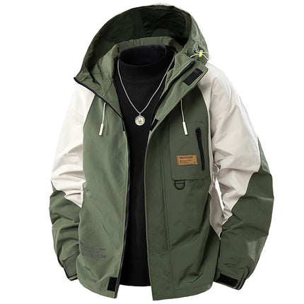 9XL Plus Size Men Jackets Hooded Windbreaker Spring Autumn Loose Casual Jackets for Male Big Size 7XL 8XL Outwear