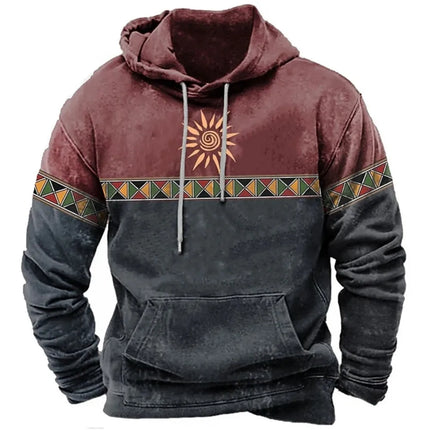 Vintage Totem Autumn Sweatshirt 3D Print Hoodies Loose Men/WOMEN Hoodie Holiday Hoodie Long Sleeve Coat Men Clothing
