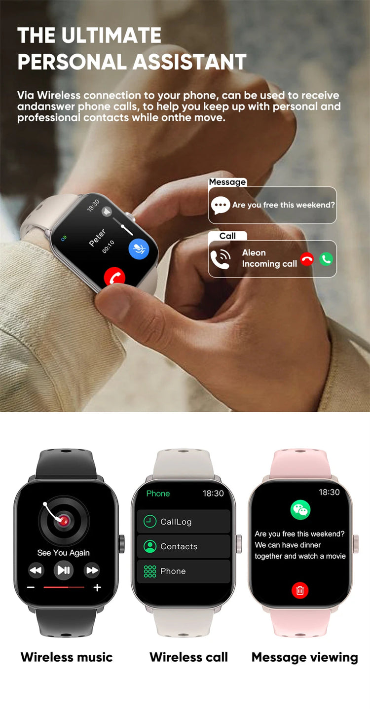 Per Xiaomi Watch 5 Smart Watch da uomo HD AMOLED schermo frequenza cardiaca chiamate Bluetooth localizzazione GPS Smartwatch sportivo impermeabile da donna platinumshop