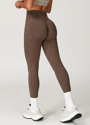 Yoga Pants Impact Leggings Women Seamless Sports Yoga Pant High Waist Ribbed Gym Clothes Fitness Workout Wear Scrunch Bum Tights PlatiNum