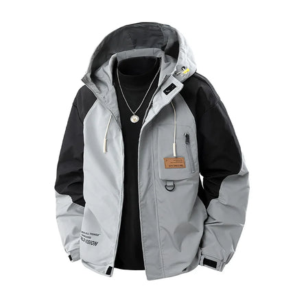 Jacket Mens Spring Autumn New Men Jacket Printing Hooded Jackets Casual Coat Men's Business Coats Size L-4XL 5XL 6XL 7XL 8XL