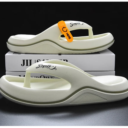 New Men's Women's Slippers Flip Flops Indoor Outdoor Beach Sandals Super Soft Bottom Slides Men's Slippers with Thick Non-slip Sole