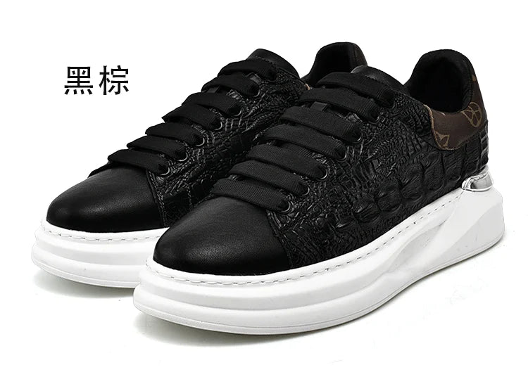 Leather Shoes Men's Skateboard Cricket for Men Sports Running Sneakers Male Luxury Designer Flats Platform