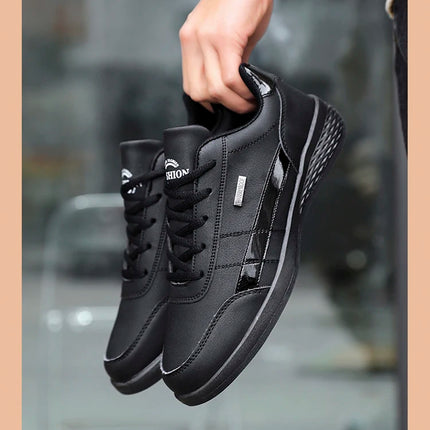 Pu Leather Men Shoes Sneakers Trend Casual Breathable Leisure Male Sneakers Non-Slip Footwear Vulcanized Shoes Tenis Masculino