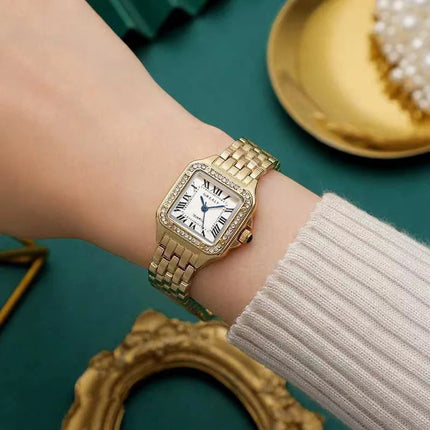 Orologio da donna leggero marchio di lusso business oro acciaio inossidabile moda donna orologi al quarzo orologio femminile braccialetto orologio da polso platinumshop