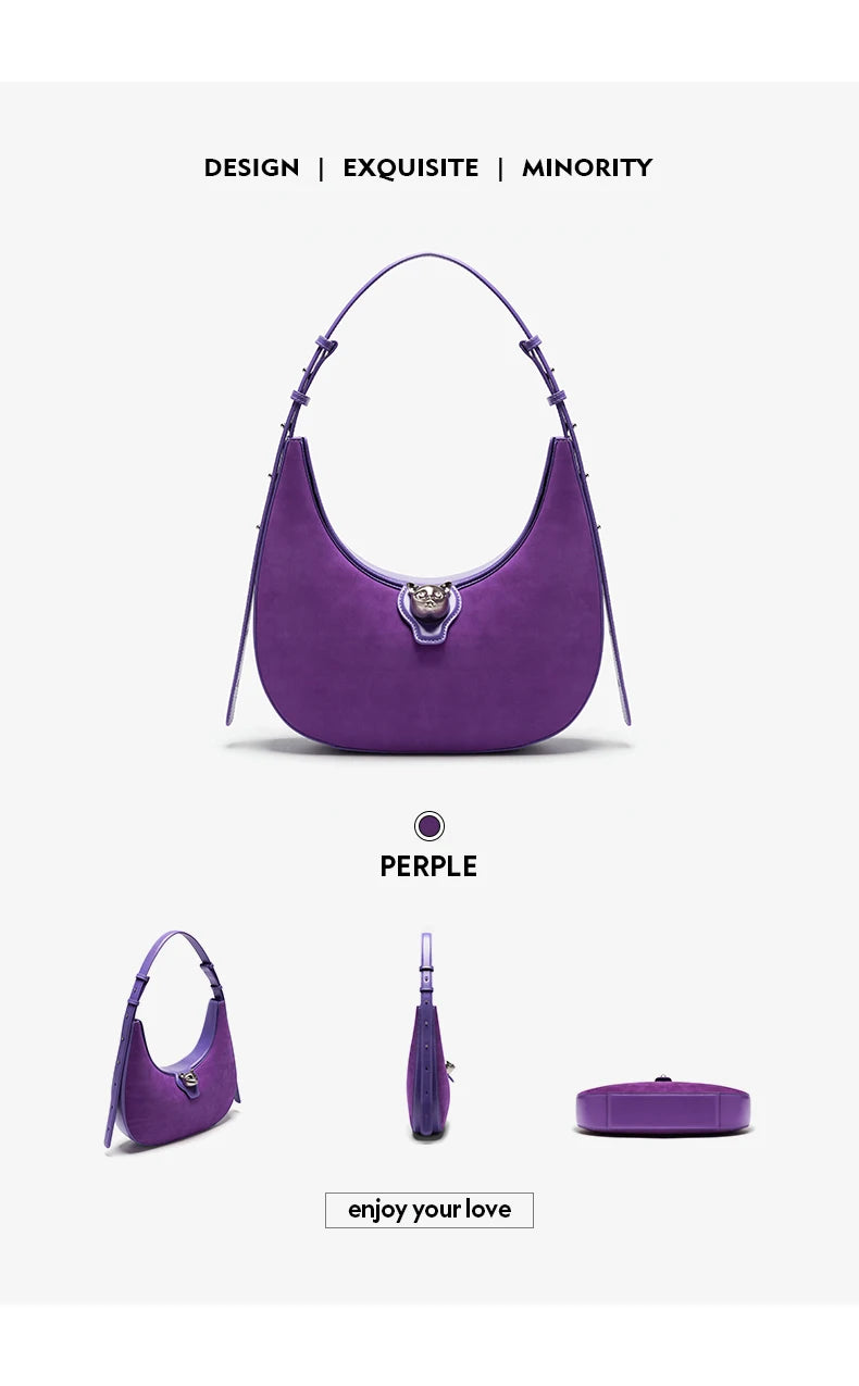 BAFELLI 2025 NUOVA BORSA DA DONNA CAT SERIE IN GENUINO IN PELLE MARCA DI Lusso FASHION STILE RETRO Spalla HOBOS FLAP BORSE FEMALE