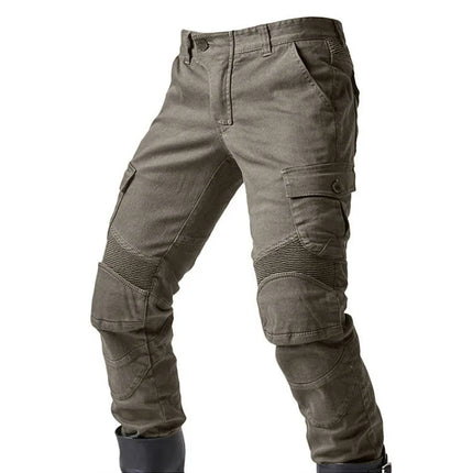 Men Denim Cargo Skinny Solid Pockets Pencil Pants Washed Ankle Length Jeans Vintage Moto Biker 2024 Summer Slim Fit Sheath PlatiNum