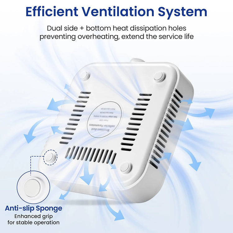 12000RPM Nail Dust Collector Brushless Turbo Vacuum Cleaner Strong Suction Nail Dust Extractor Machine for Acrylic Gel Nail Filing Dust Removal