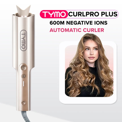 TYMO CURLPRO PLUS Auto Rotating Curling Iron Ceramic Curler, Anti-Scald, Anti-Tangle,32MM,600m Ion, Dual Voltage, for Women