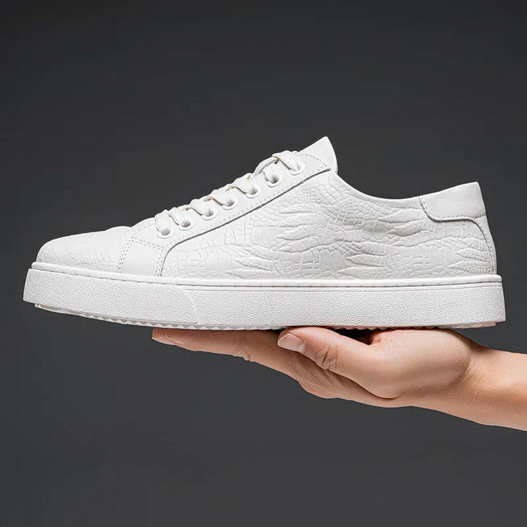 Plus Size 49 Trendy Men Leather Casual Shoes Soft Outdoor Sneakers Comfortable Lightweight Flat Shoes Classic Social Board Shoes