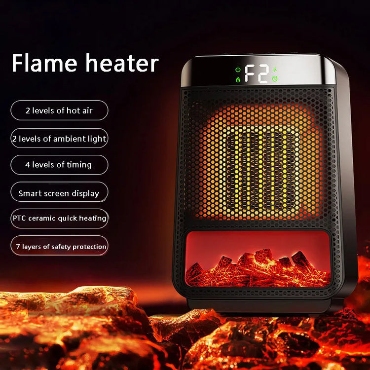 Portable Electric Heater Portable Desktop 1000W PTC Heating Fan Warm Air Blower for Household Office Mini Space Heater
