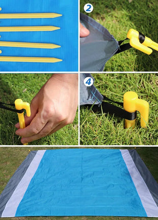 2022 telo mare oversize tappetino senza sabbia spiaggia antivento impermeabile coperte da Picnic tap