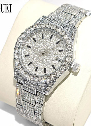 Orologio da Donna UNIGUET di Lusso alla Moda, Elegante Quadrante Piccolo con Diamanti Rosa, Mini Orologio da Polso al Quarzo Bling-Bling da Donna, Regalo platinumshop