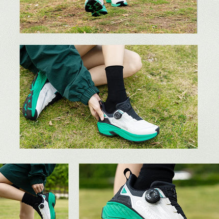 ONEMIX Sneakers da corsa per esterni Scarpe da trail elastiche da uomo Sneakers da donna leggere e traspiranti Coppia scarpe casual impermeabili PlatiNum