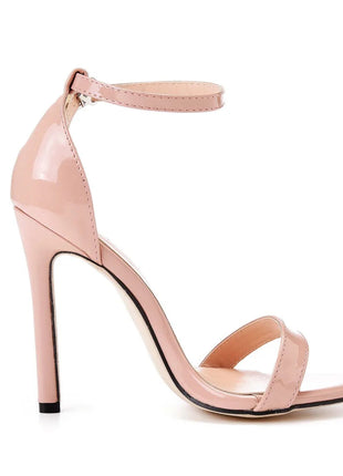2026 spring Fashion Large Size 11cm Woman Sexy Dance Shoes Sandals Women Shoe Summer High Heels Stiletto Elegant Party Shoe PlatiNum