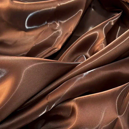 Tessuto Satinato Liquido Lucido di Lusso Riflettente Effetto Galassia per Abiti da Sposa e Design di Abiti alla Moda