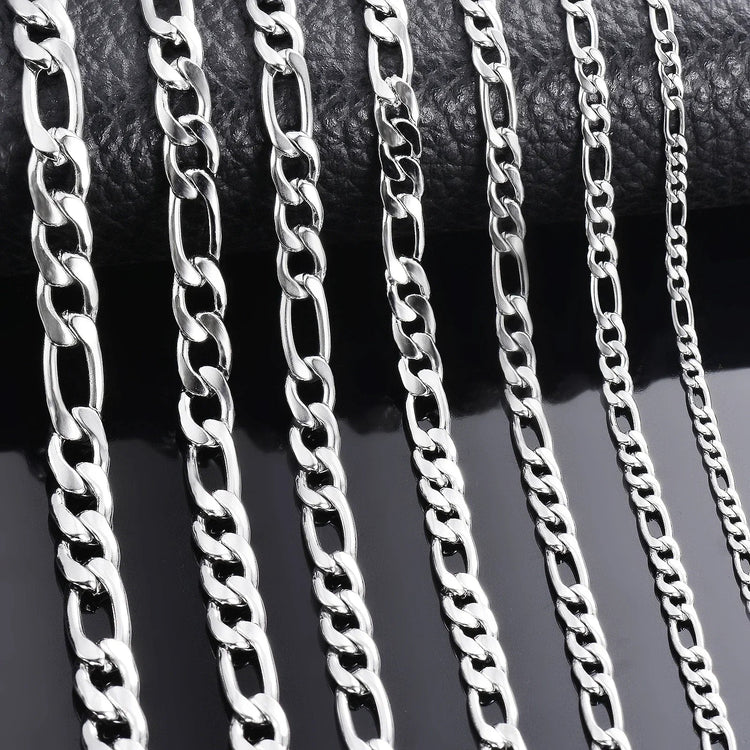 Wholesale 925 Sterling Silver Necklace 2-12mm Width 40-75cm Long Chain Lobster Clasp Men and Women Engagement Jewelry PlatiNum