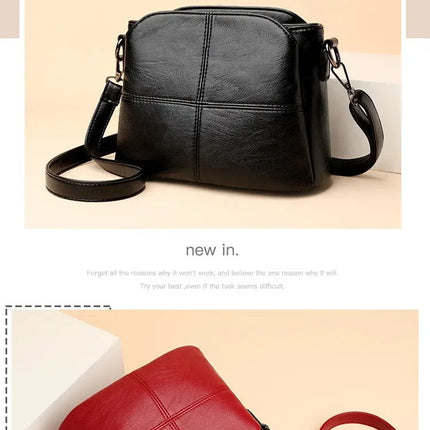 Women's Bags Retro Design Crossbody Bag Trend Quality PU Leather Bucket Shoulder Bags Small Handbags for Women PlatiNum