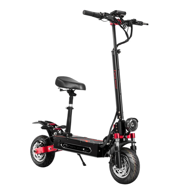Monopattino elettrico fuoristrada BOYUEDA Q7Pro con motore da 1600W, batteria da 52V 19AH, pneumatici da 10 pollici, pieghevole, con sedile rimovibile