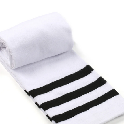 1 paio di calzini alti alla coscia da donna taglie forti per cosce spesse calze autoreggenti in maglia a righe spesse extra lunghe e allargate