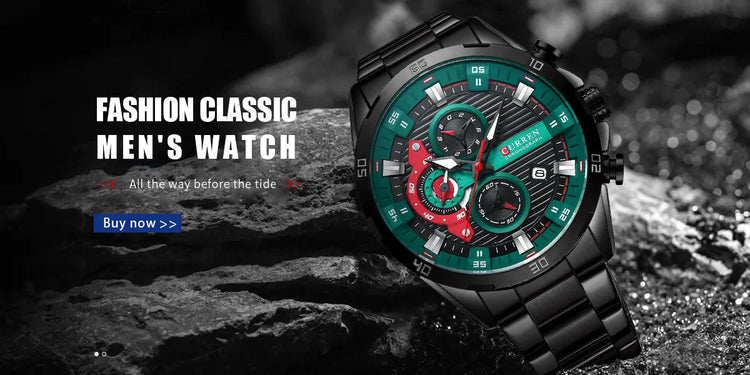CURREN 8402 Orologio da uomo in acciaio inossidabile Moda creativa Quadrante luminoso con cronografo Orologio da uomo di lusso per il tempo libero reloj hombre platinumshop