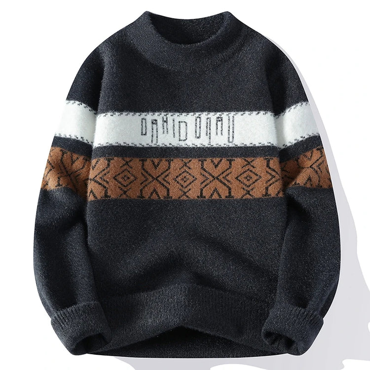 Winter Sweaters for male men thick O-neck sweater men Student youth sweaters autumn Men's wool Casual Knitwear Pullover