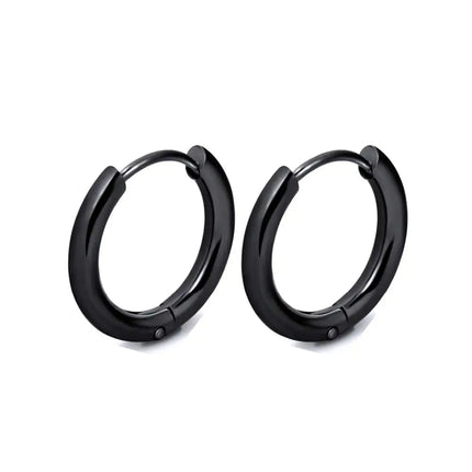 1 Pair Stainless Steel Hoop Earrings Women Men Gold Color Small Earrings Girl Jewelry Pendientes Mujer Aretes Cartilage Piercing PlatiNum