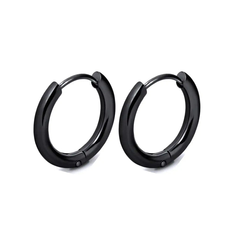 1 Pair Stainless Steel Hoop Earrings Women Men Gold Color Small Earrings Girl Jewelry Pendientes Mujer Aretes Cartilage Piercing PlatiNum