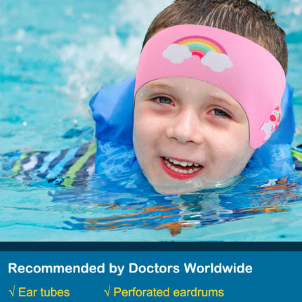 Waterproof Swimming Headband for Kids Adjustable Ear Protection Headband to Keep Water Out for Bathing, Swimming, Diving
