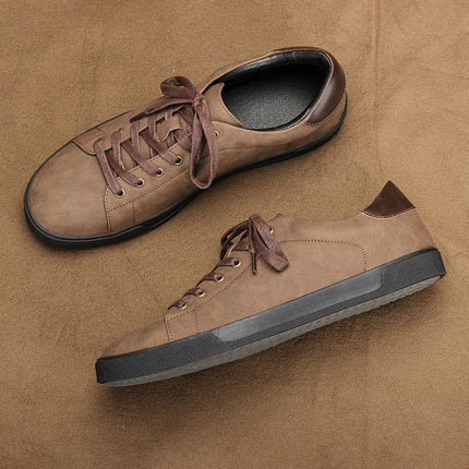 Men's casual shoes 2025 brand fashion comfortable leather shoes men