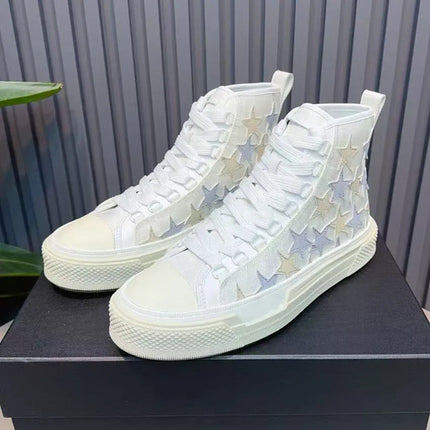 High top canvas shoes for men, 2026 new spring versatile shoes, men's casual board shoes, women's blue canvas shoes