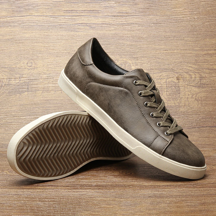 Men's casual shoes 2025 brand fashion comfortable leather shoes men