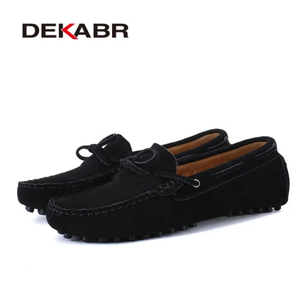 Dekbr Casual uomo scarpe in vera pelle estate traspirante verde mocassini da uomo scarpe in pelle Sapato Masculino Zapatos Hombre