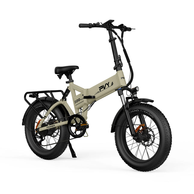 Bicicletta elettrica pieghevole PVY Z20 PLUS, pneumatici fat da 20*4.0 pollici con triplo ammortizzatore, coppia di 100 N.m, batteria da 48V 16.5Ah