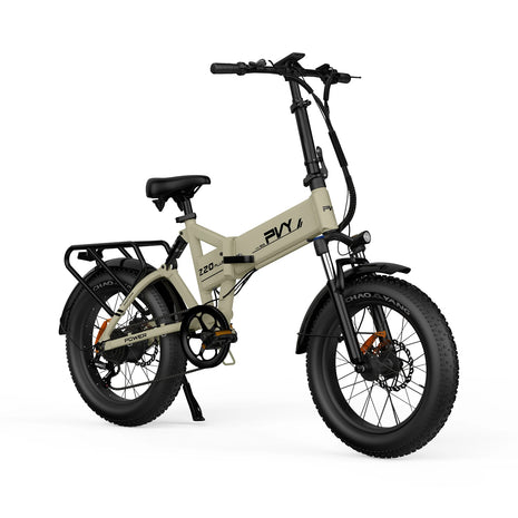 Bicicletta elettrica pieghevole PVY Z20 PLUS, pneumatici fat da 20*4.0 pollici con triplo ammortizzatore, coppia di 100 N.m, batteria da 48V 16.5Ah