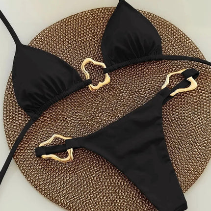 Micro Bikini Sexy da Donna, Costumi da Bagno Femminili, Set Bikini Push-Up, Abbigliamento da Spiaggia, Biquini Brasiliano PlatiNum