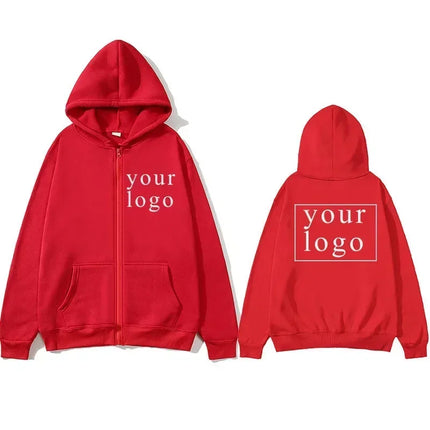 Men Women DIY Zipper cardigan hoodie 2025 New Fashion Your Own Design Brand Logo/Picture Personalized Custom Anywhere