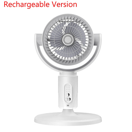 Ventilatore a Turbina Elettrica da Pavimento, Ventilatore a Cinque Velocità Regolabili, Altezza Regolabile, Ricaricabile