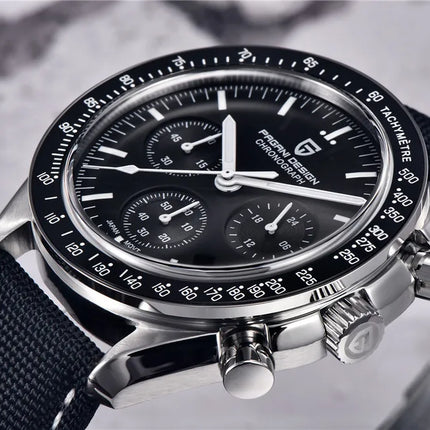 PAGANI DESIGN 2026 Nuovo Orologio da Uomo di Lusso con Vetro Zaffiro AR, Cronografo Sportivo con Quadrante Tachimetro 500, in Acciaio 316L, Luminoso