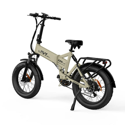 Bicicletta elettrica pieghevole PVY Z20 PLUS, pneumatici fat da 20*4.0 pollici con triplo ammortizzatore, coppia di 100 N.m, batteria da 48V 16.5Ah