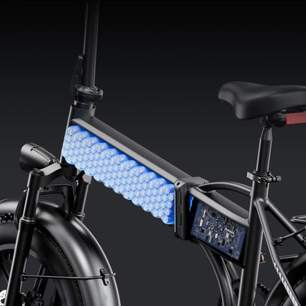 Bicicletta Elettrica Pieghevole G-FORCE RC per Adulti, Motore 750W, Batteria 48V 20AH, Pneumatici Fat da 20 Pollici, Bici Elettrica Urbana
