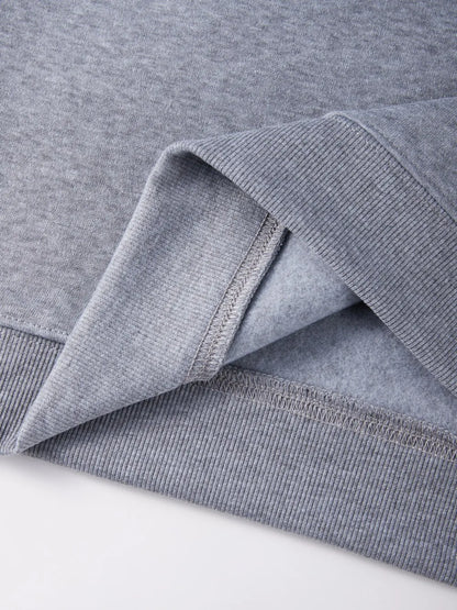 Little Bear Drinking Milk Tea Printed Women Pullover O-Neck Loose Streetwear Casual Autumn Clothes Fleece All-Match Sweatshirt