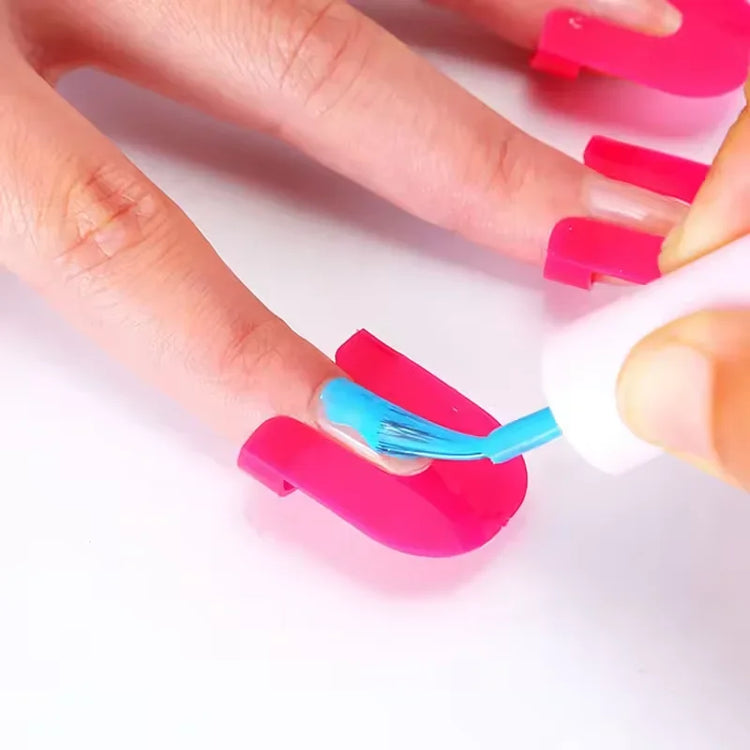 26Pcs Shape Nail Polish Protector Nail Painting Cuticle Protector Tape Applying Clean Nail Polish Suitable for Home Use Bagged