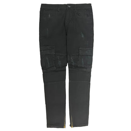 Jeans Men Wide Leg Cargo Pants Streetwear Baggy Men Korean Fashion Loose Straight Male Clothing Y2K Hip Hop Style Male Trousers PlatiNum