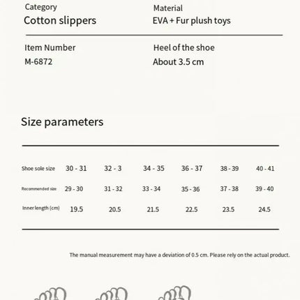Women Cute Hello Kitty Thick Platform Plush Slippers Warm Fuzzy Non-Slip Bowknots Winter Indoor Bedroom Cozy Fluffy House Slides