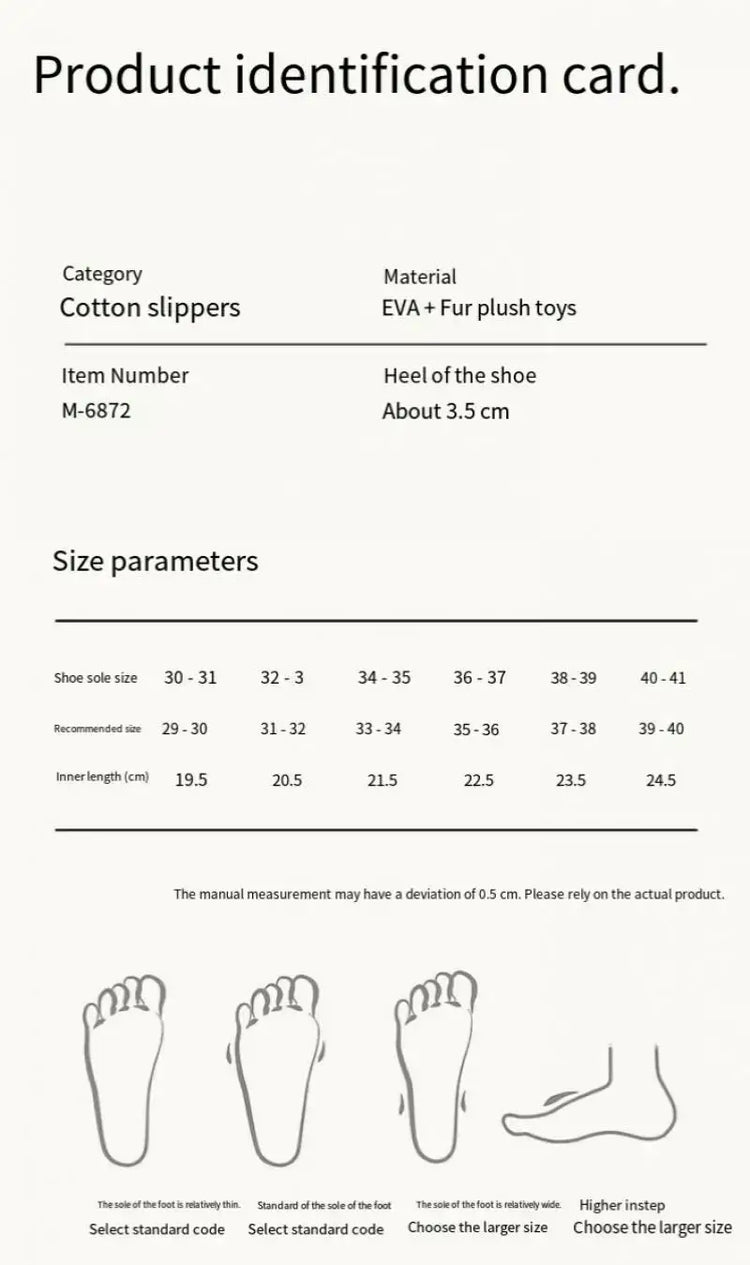 Women Cute Hello Kitty Thick Platform Plush Slippers Warm Fuzzy Non-Slip Bowknots Winter Indoor Bedroom Cozy Fluffy House Slides
