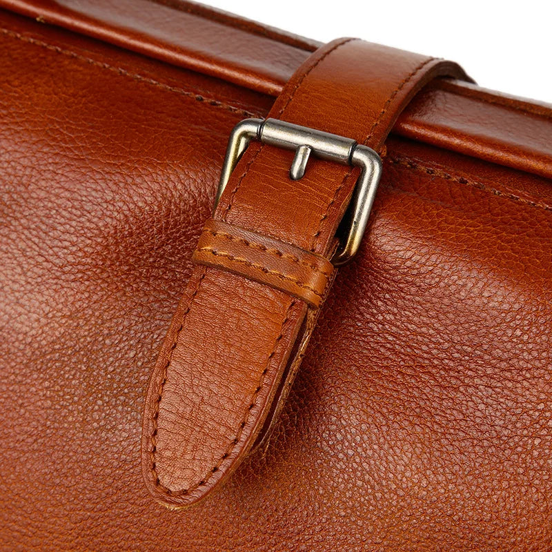 Women Handbag Top Quality Genuine Leather Long Strap Doctor Bags Women Shoulder Bag Manual Natural Cowhide Fashion Women Bags