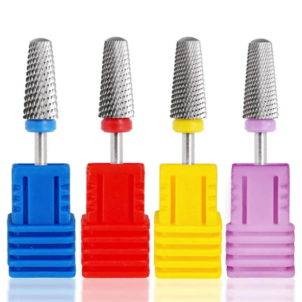 5‑In‑1 Tungsten Steel Nail Drill Bits Multifunctional Milling Cutter For Electric Nail Drill Machine Gel Removing Manicure Pedicure Nail File Accessories 2028