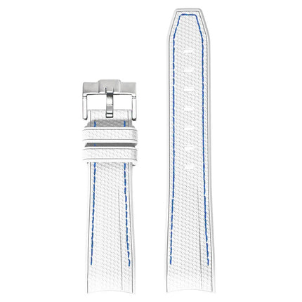 Cinturino in gomma per Swatch X Omega Joint MoonSwatch Cinturino sportivo impermeabile da 20 mm Cinturino con estremità curva in silicone per uomo donna platinumshop