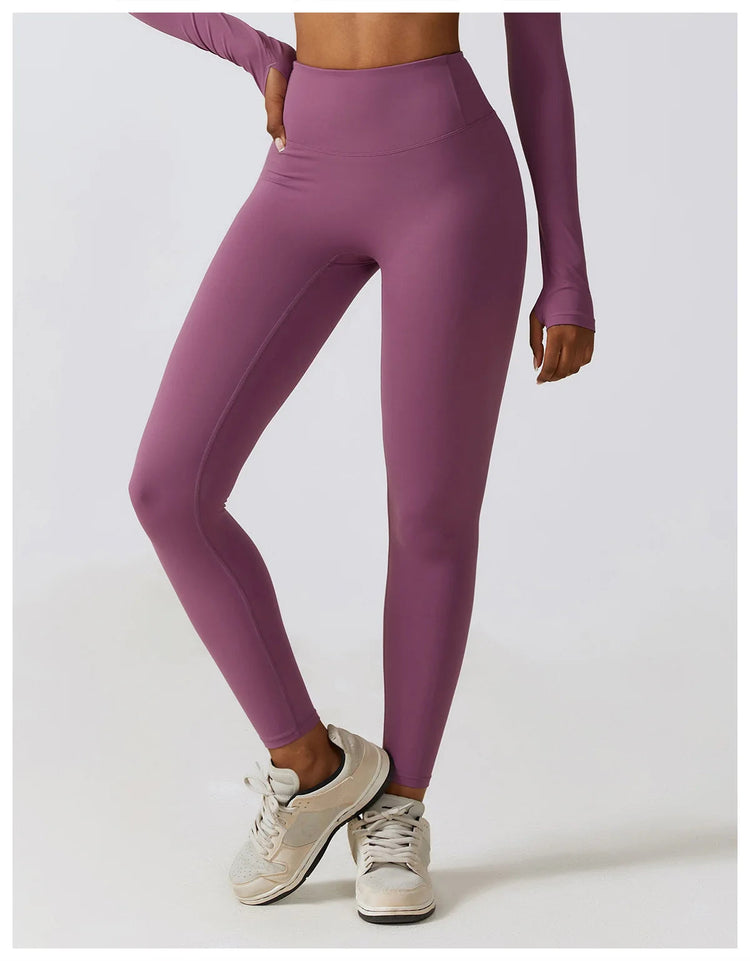 High Waist Yoga Leggings Women Push Up Sport Leggings Fitness Running Hip Lift Yoga Pants Highly Elastic Gym Workout Leggings PlatiNum